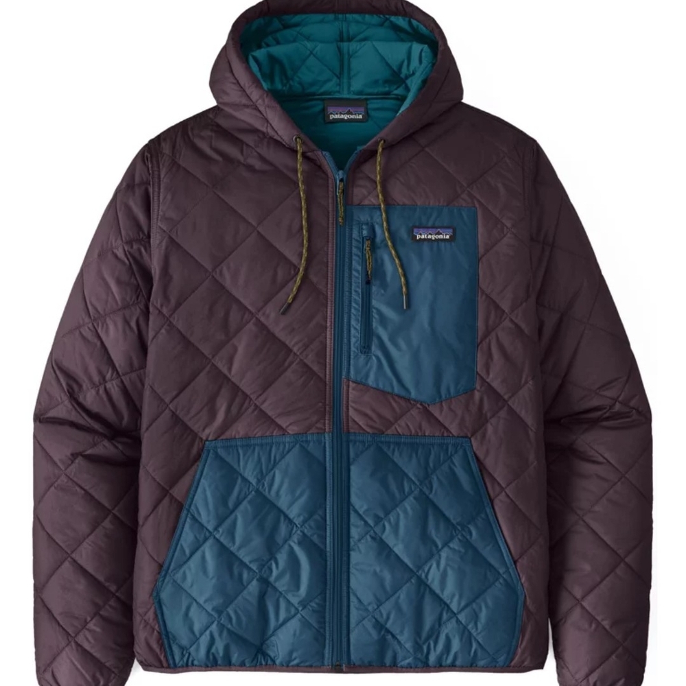 Patagonia Diamond Quilted Hoody Bomber - NWT Obsidian Plum